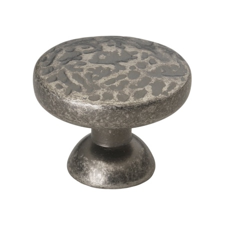 Gliderite Hardware 1-1/8 in. Weathered Nickel Hammered Cabinet Knob, 25PK 5080-WN-25